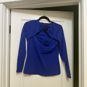 Boston Proper Royal Blue Long Sleeve Top